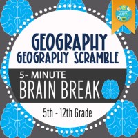 Geography “Geography Scramble” Brain Break Free Resource