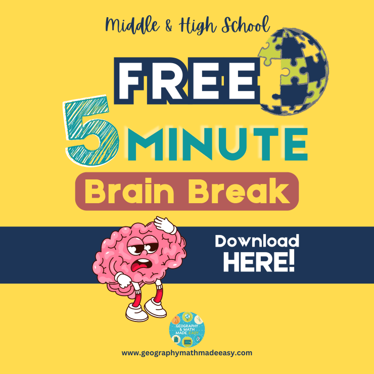 Geography “Logic Puzzle” Brain Break Free Resource