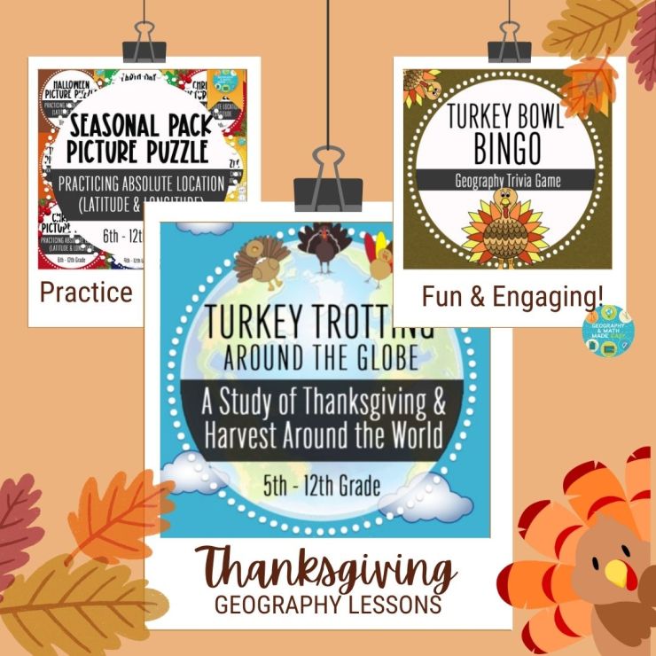 Fun Geography Lessons for Thanksgiving Break 🦃