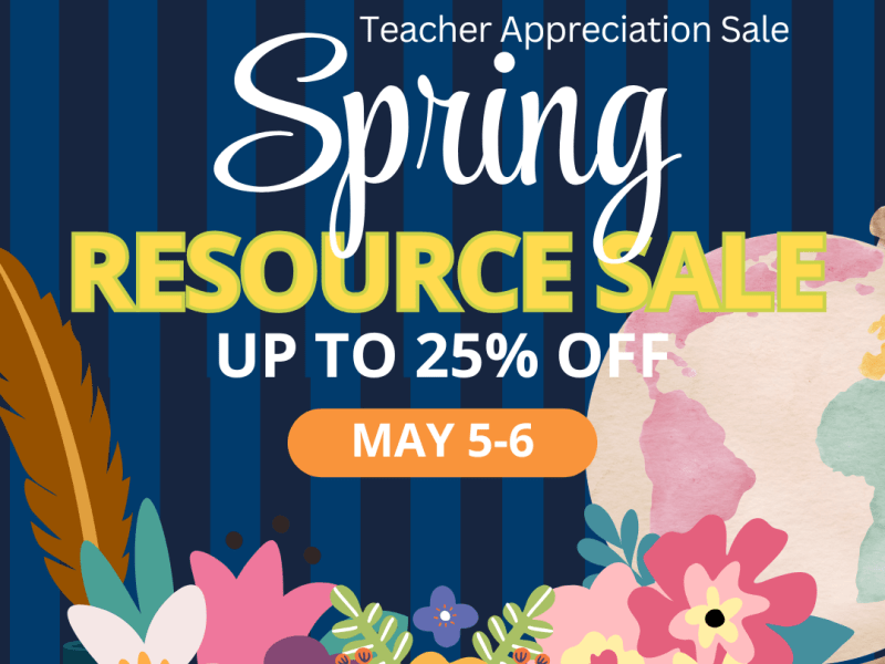 Teacher Appreciation Sale May 5-6