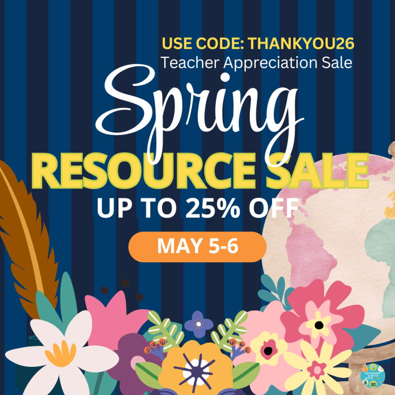 Teacher Appreciation Sale May 5-6
