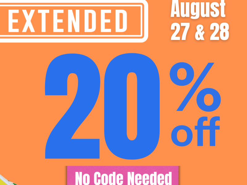 BONUS SALE EXTENDED!  ⏰