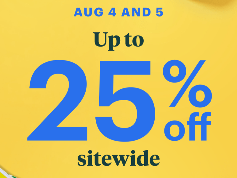 Back-To-School SiteWide Sale Begins Today